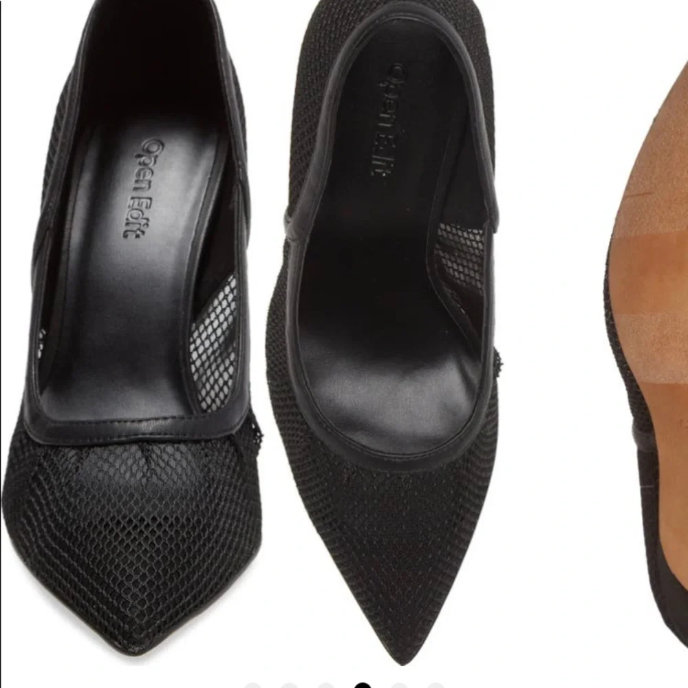 The Open Edit Mesh Pump is a perfect combo of sophistication& sass. Brown Sz8.5 - Picture 3 of 6